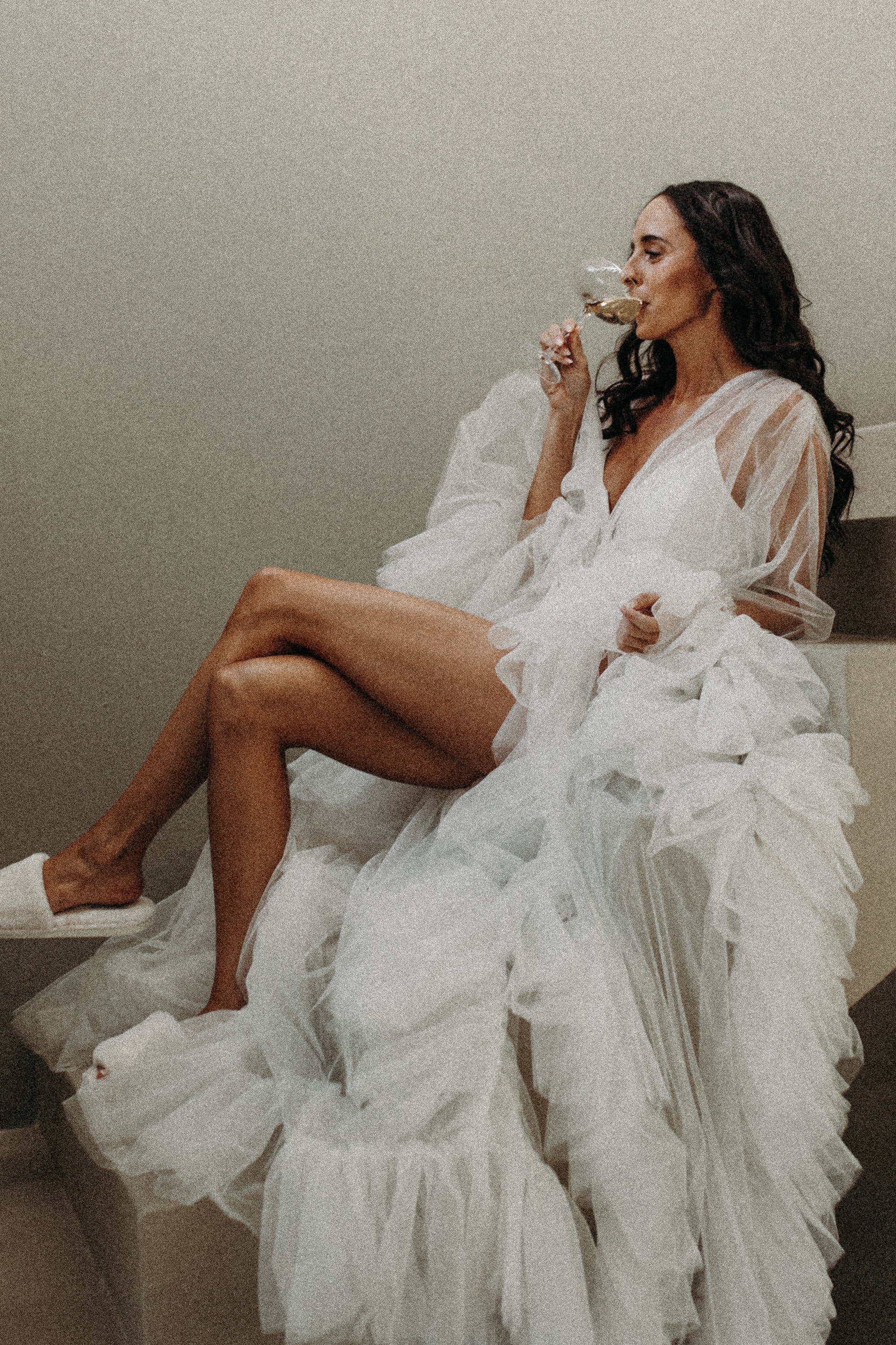Tulle Dressing Robe - Long