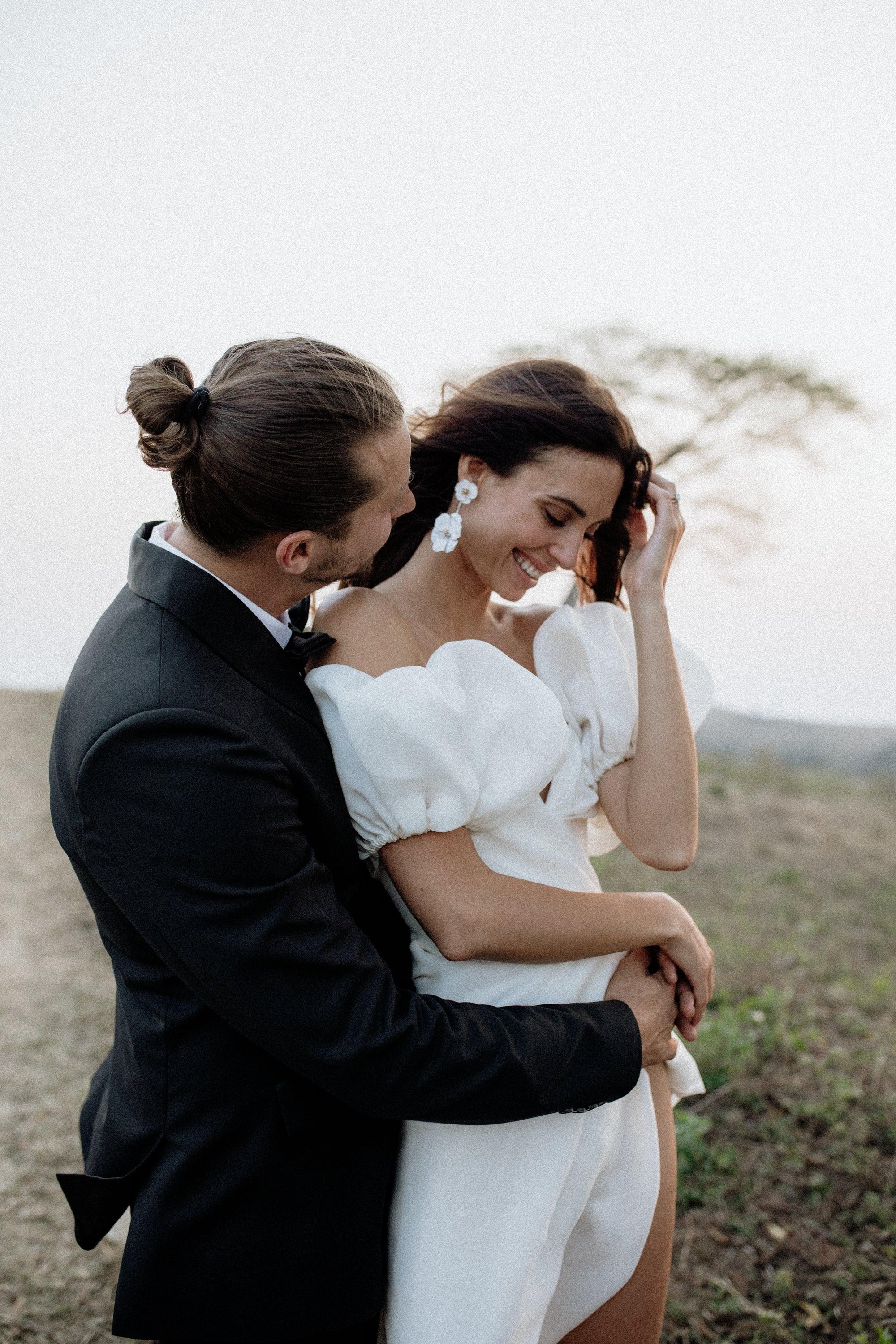 Zadie Floral Earrings - Wedding Boutique