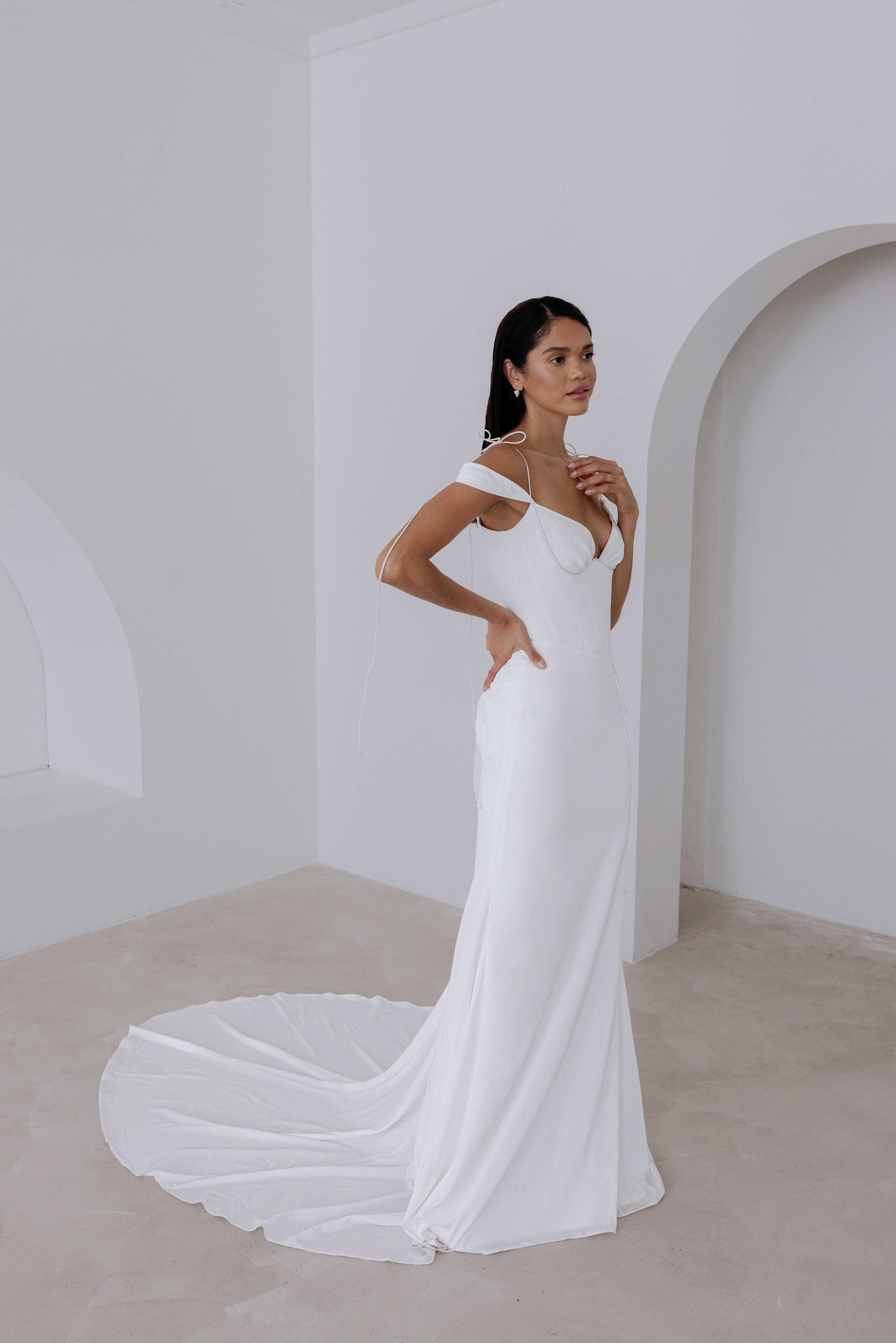 Agapanthus Wedding Dress by Alena Leena