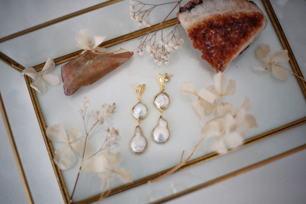 Altair Pearl Earrings - Wedding Boutique