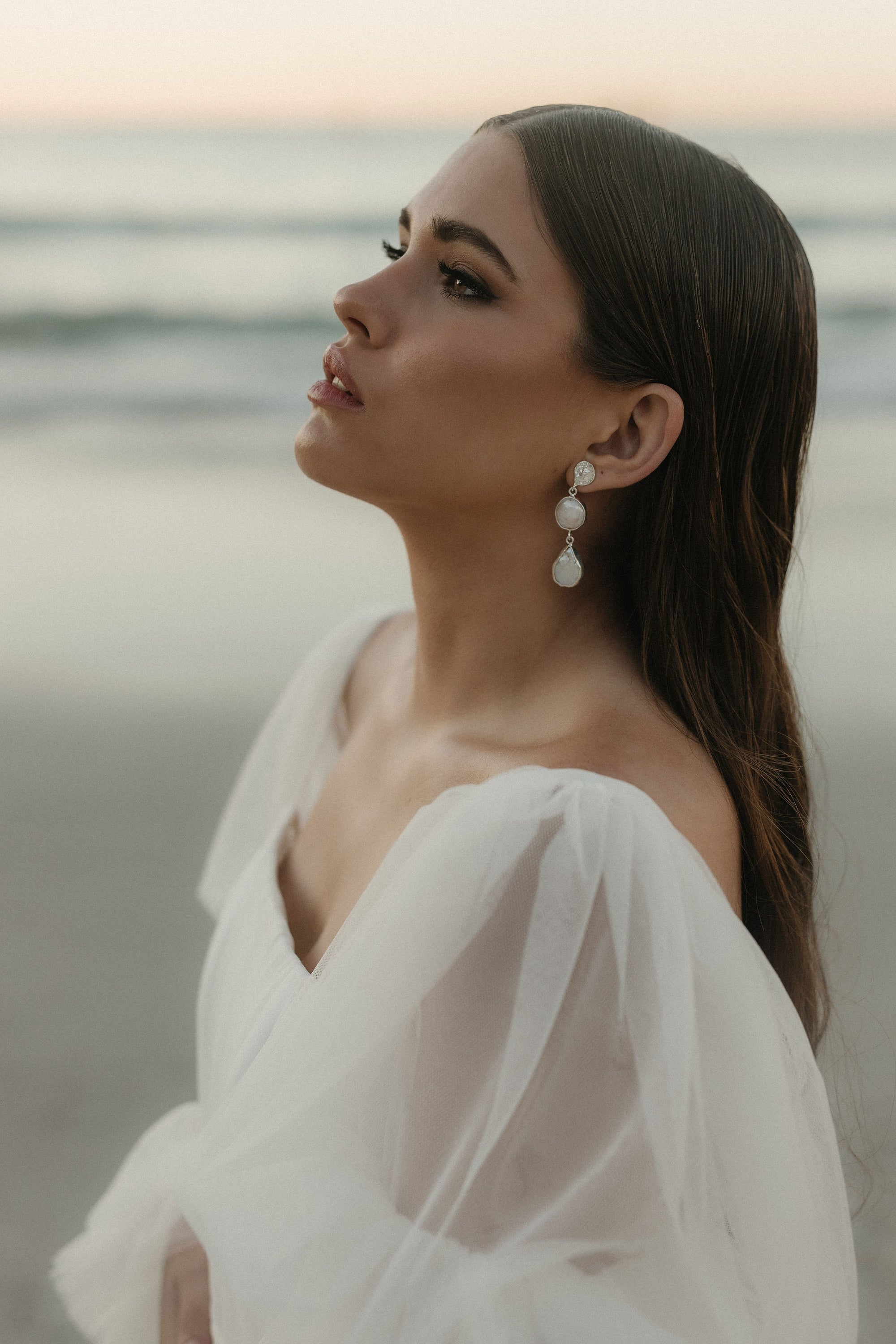 Altair Pearl Earrings - Wedding Boutique