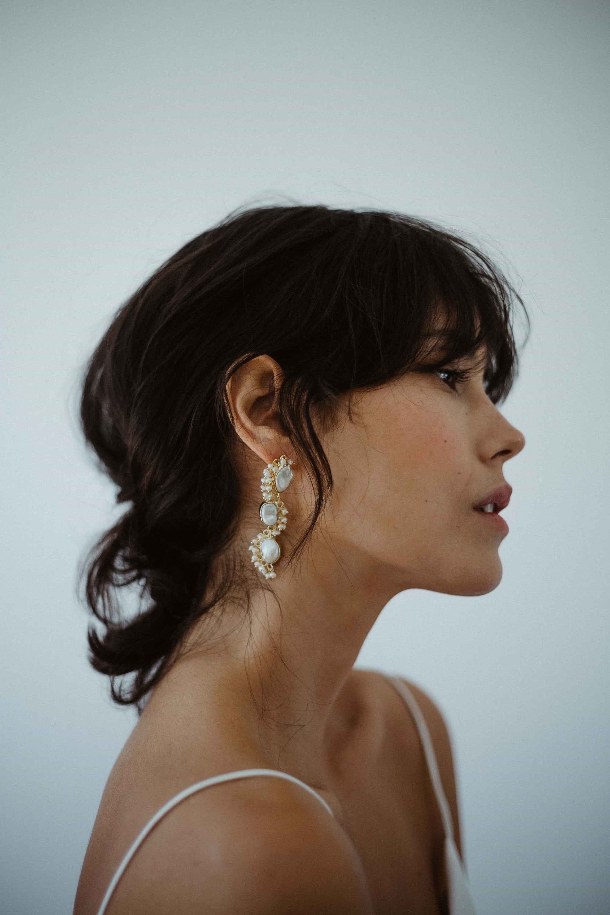 Mara Luna Pearl Drop Earrings - Wedding Boutique