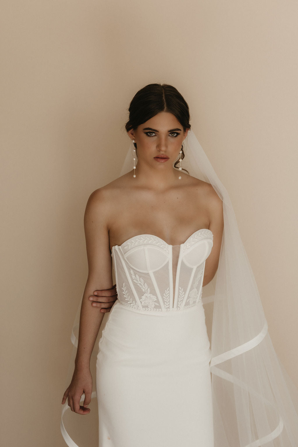 Satin Edge Veil - Wedding Boutique