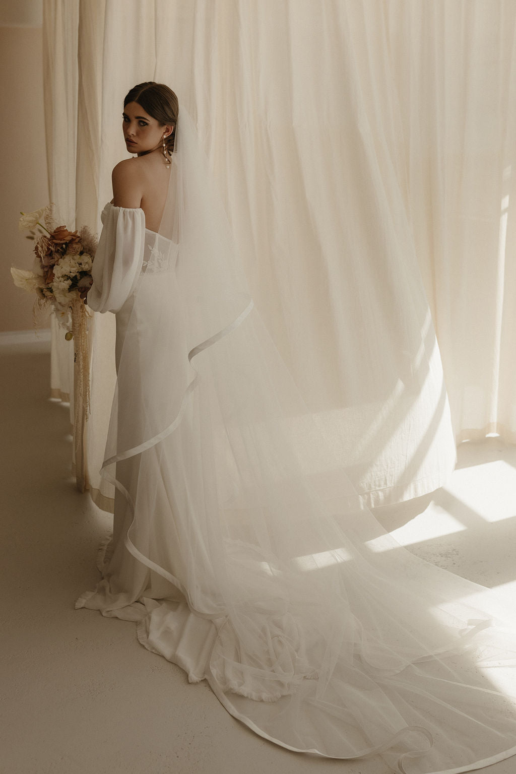 Satin Edge Veil - Wedding Boutique