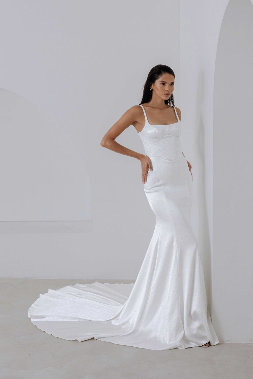 Plumeria Wedding Dress by Alena Leena