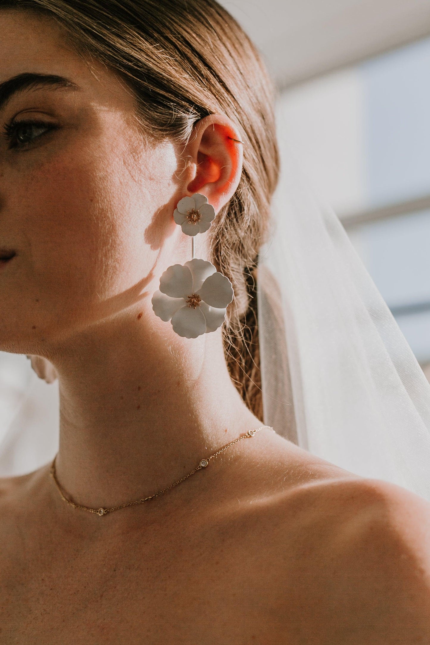 Zadie Floral Earrings - Wedding Boutique 
