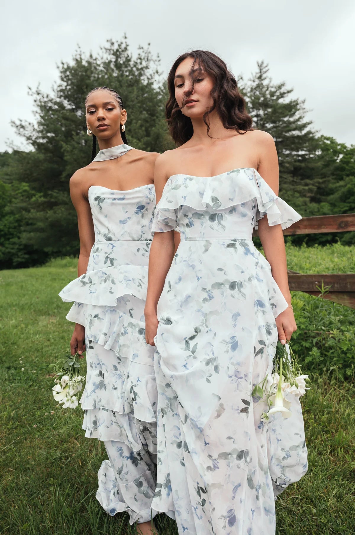 Simona in Desert Blooms Blue Print