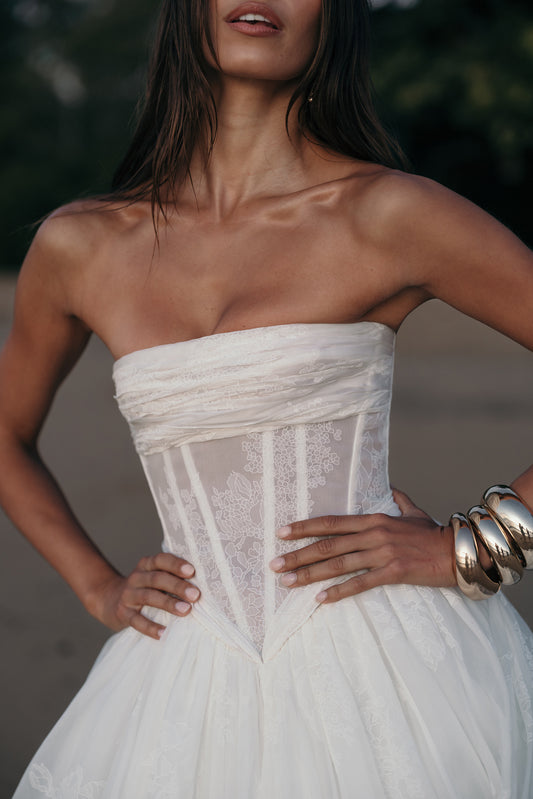 Jacaranda Wedding Dress by Alena Leena