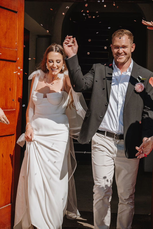 MONSTERA. UK12- Preloved Wedding Dress