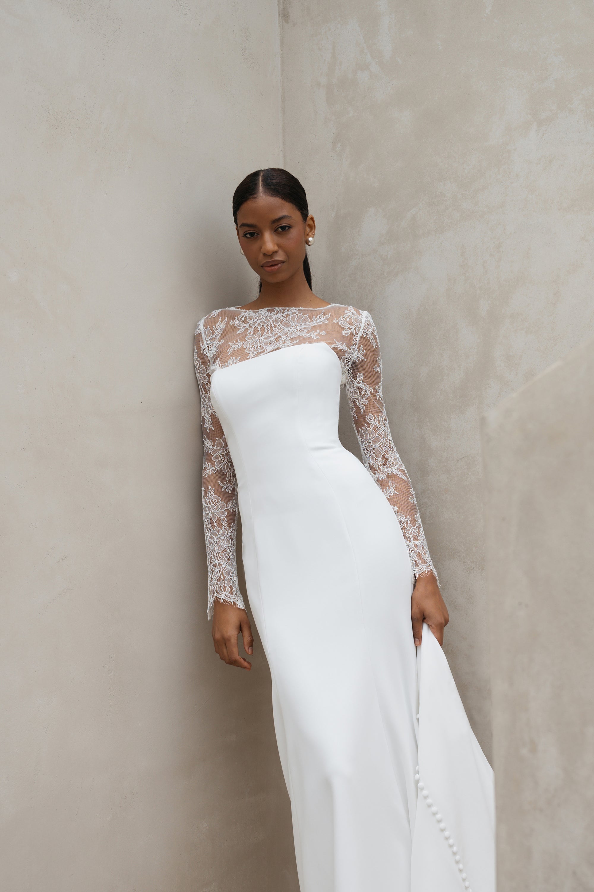 lace topper wedding dress Renata Lace Topper by Jenny Yoo – Wedding Boutique