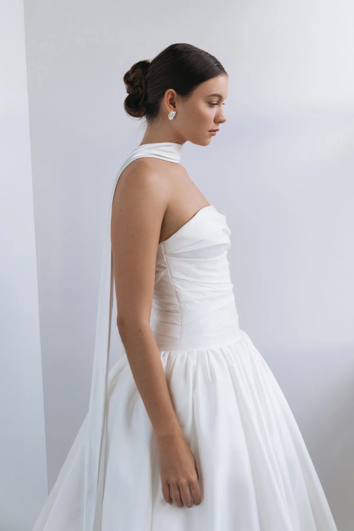 Satin Bridal Scarf by Jenny Yoo