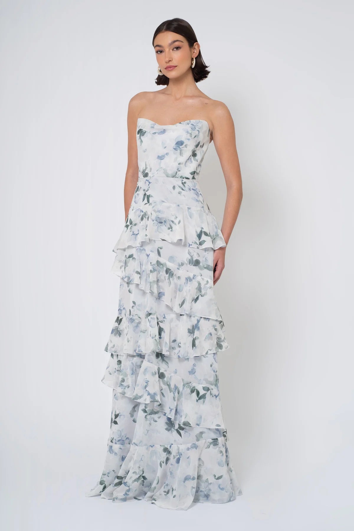 Simona in Desert Blooms Blue Print