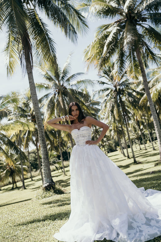 Tuberose Wedding Dress by Alena Leena