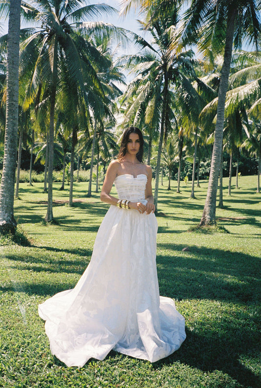 Tuberose Wedding Dress by Alena Leena