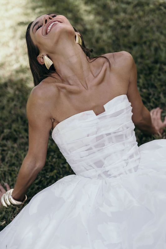 Tuberose Wedding Dress by Alena Leena