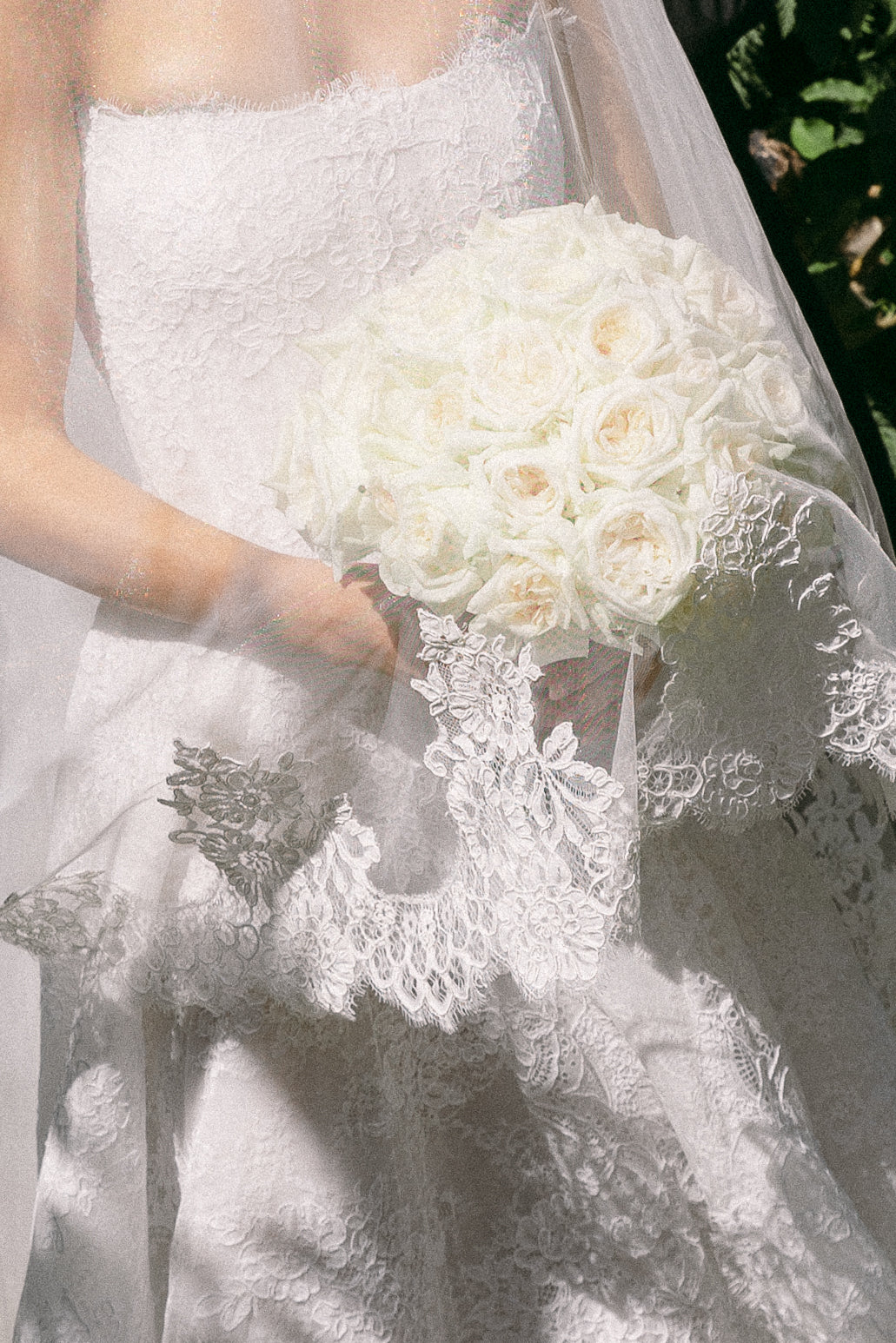 Scarlett Lace Veil with Blusher (extra length)