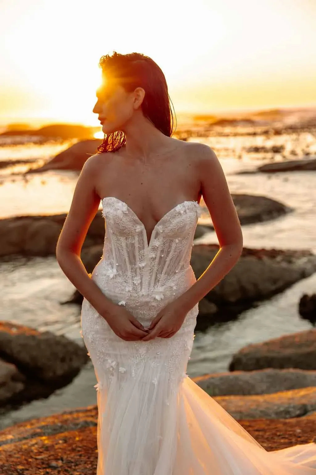 Nerium Wedding Dress by Alena Leena