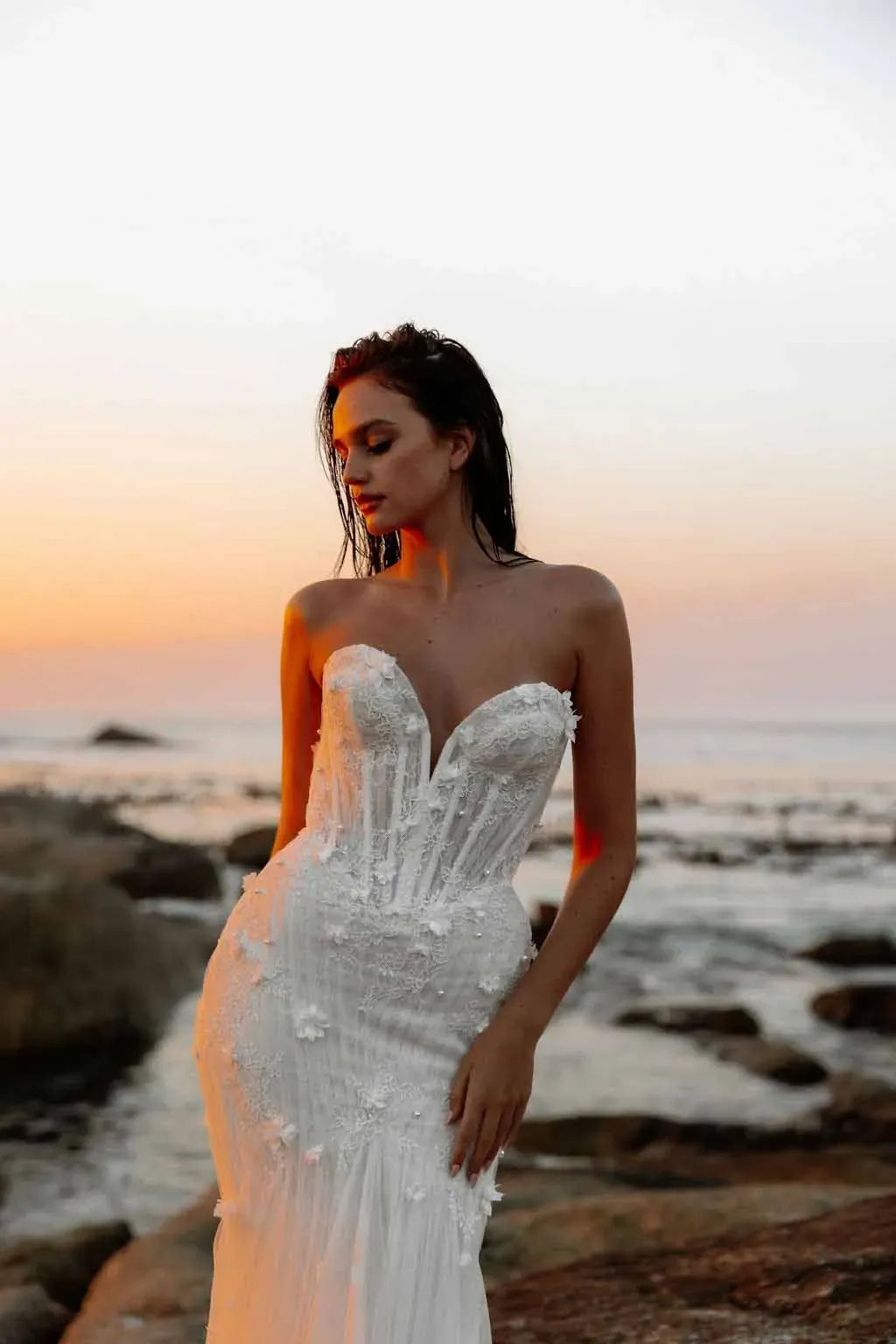 Nerium Wedding Dress by Alena Leena