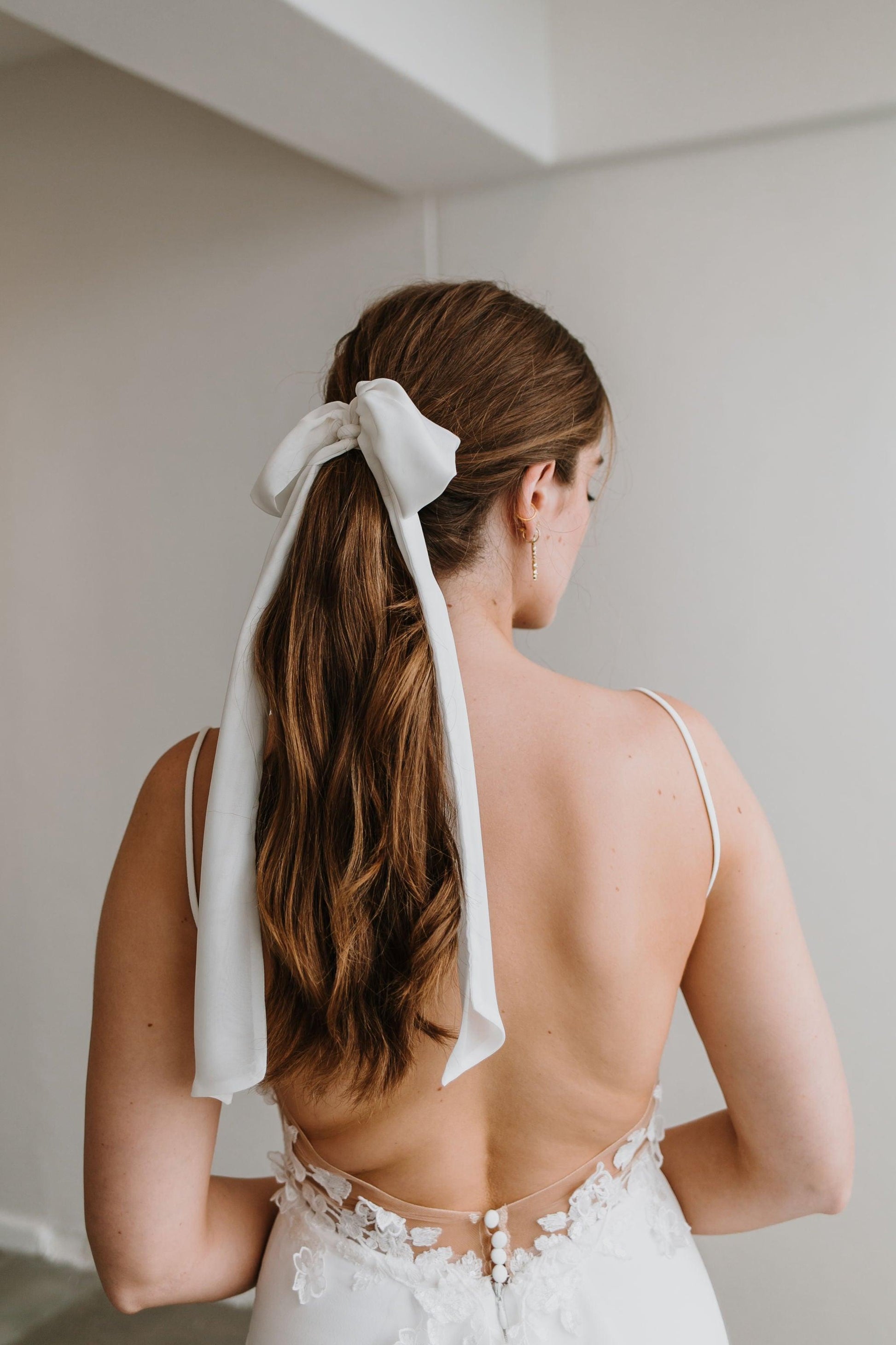 Chiffon Hair bow - Wedding Boutique 